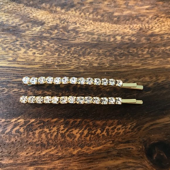 Rhinestone Embellished Bobby Pin Set - Picture 1 of 3